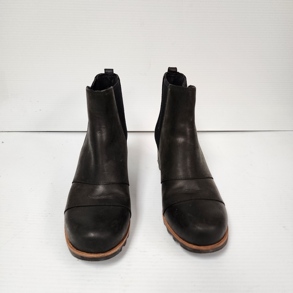 Sorel Women's Lea Wedge Black/Quarry High Top Boot 11 - Picture 13 of 15